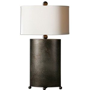 Uttermost 27696 1 Ruggine Rust Silver Table Lamp
