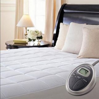 Sunbeam Premium Luxury Quilted Electric Heated Mattress Pad   Twin Size