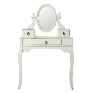 Home Decorators Collection 33 in. W Camilla's Antique White Bedroom Vanity 1238600460