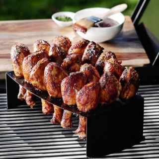 Nordicware 365 Indoor/Outdoor BBQ Chicken Leg Griller and Jalapeno Roaster