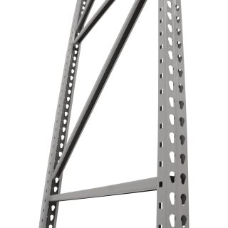 AK Utility Teardrop Pallet Rack Frame — 24in.D x 96in.H, Model# AK-UFI-096-24  Warehouse Style Shelving