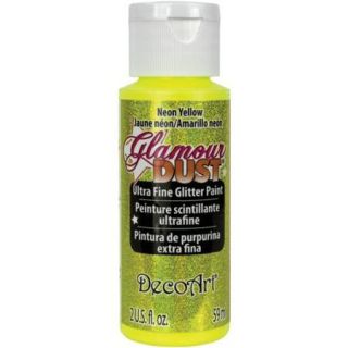 Glamour Dust Neon Paint 2 Ounces Yellow