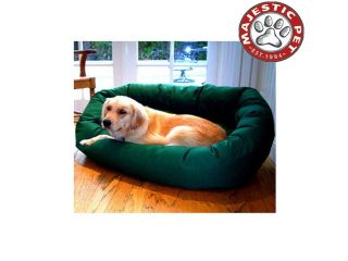Majestic Pet Extra Large 52" Bagel Dog Bed (52"x36"x14") BLUE   Dogs   Beds