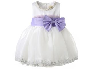 Hanakimi® Girl White Short Sleeveless Ceremony Flower Girl Dresses