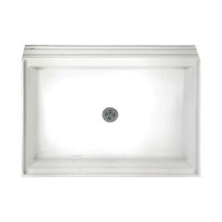 American Standard 34 1/8 in. x 60 1/8 in. Acrylic Single Threshold Shower Base in White 6034.ST.020