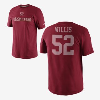 Nike My Player Name and Number 2 (NFL 49ers / Patrick Willis) Mens T