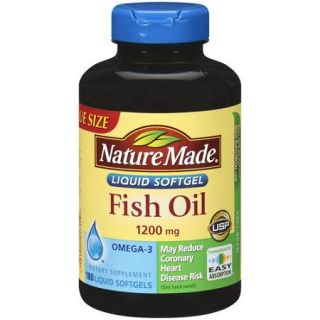 Nature Made Fish Oil Liquid Softgels Value Size, 180ct