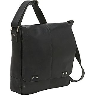 Le Donne Leather Rivet Computer Messenger Bag