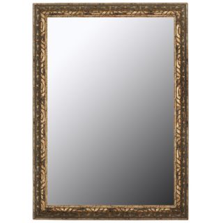 Classic Aged Silver in Olde Copper Accents Framed Wall Mirror