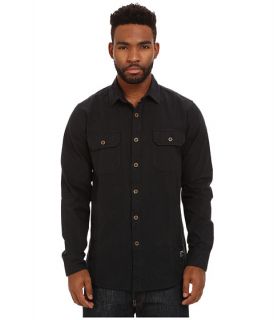 Obey Gil Long Sleeve Woven Top Black Multi