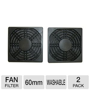 Masscool 60mm ABS Plastic Foam Fan Filter   2 Pack