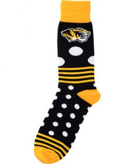 For Bare Feet Missouri Tigers Dots and Stripes Sock   Sports Fan Shop