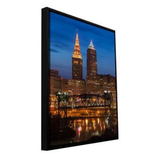 ArtWall Cody York "Cleveland 14" Floater Framed Gallery Wrapped Canvas