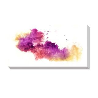Abstract Purple Watercolor Oversized Gallery Wrapped Canvas