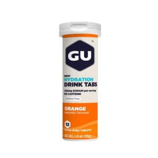GU Energy Labs Electrolyte Hydration Drink Tablets   1 Tube (Orange)