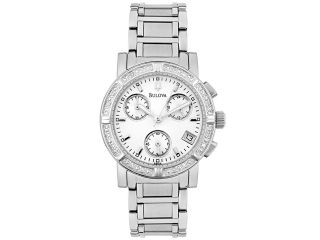 Bulova Diamond Chronograph Ladies Watch 96R19