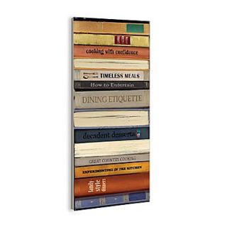 Stupell Industries Classic Cookbook Bindings Wall Plaque