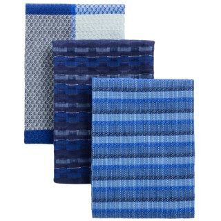 Tag Indigo Tweed Dish Towels   Set of 3 7255F 37