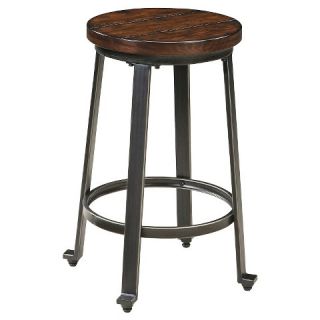 Signature Design By Ashley Challiman Barstool Brown Clay   (Set Of 2