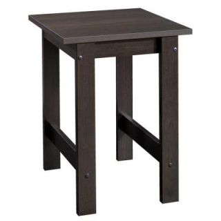 SAUDER Beginnings Collection Square Side Table in Cinnamon Cherry 414289