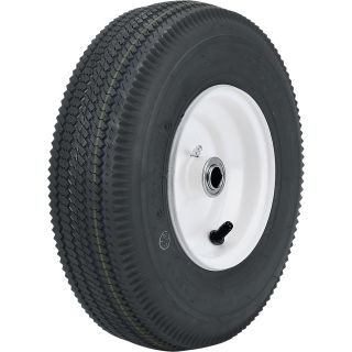 Tire and Wheel Assembly for Power Equipment — 12.5in. x 4.10/3.50-6, Sawtooth  Turf Wheels