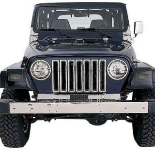 Smittybilt   Chrome Grille Inserts for Jeep TJ & LJ Wrangler   Fits 1997 to 2006 TJ Wrangler, Rubicon and Unlimited
