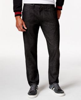 Sean John Racer Raw Black Wash Relaxed Fit Jeans   Jeans   Men   