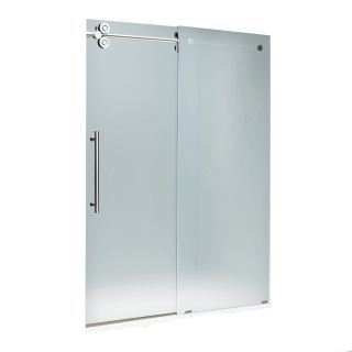VIGO 31.625 in W x 66 in H Frameless Bathtub Door