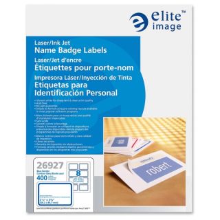 Elite Image Laser/ Inkjet Name Badge Label (Box of 400)   17344705