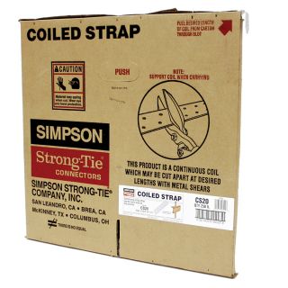 Simpson Strong Tie 20 Gauge 250' Roll Coiled Strap