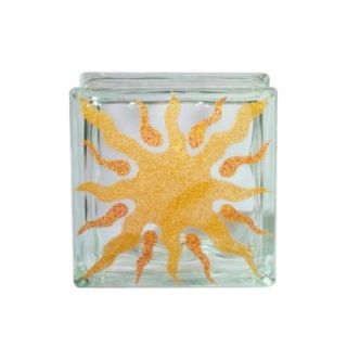 Pittsburgh Corning 8 in. x 8 in. x 4 in. Sun Art Glass Block (1 Case) 108001