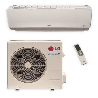 LG LS121HSV 12,000 BTU Single Zone Ductless Mini Split Air Conditioner with Heat Pump Inverter   High Efficiency