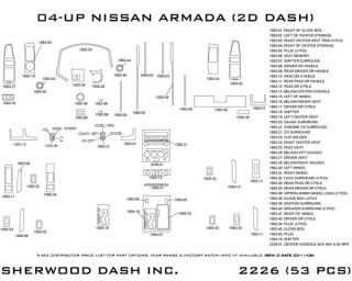 2004 2007 Nissan Titan Wood Dash Kits   Sherwood Innovations 2226 CF   Sherwood Innovations Dash Kits