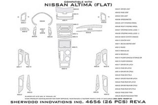 2013 Nissan Altima Wood Dash Kits   Sherwood Innovations 4656 AD   Sherwood Innovations Dash Kits