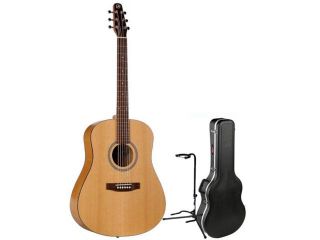 Seagull S6 Slim Acoustic Guitar w/Guitar Case and Guitar Stand