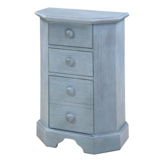 Gails Accents 30 027CH Cottage Driftwood Blue Side Chest