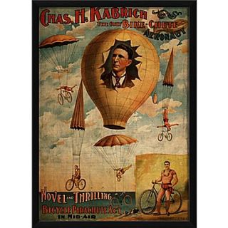 The Artwork Factory Bike Chute Aeronaut Framed Vintage Advertisement