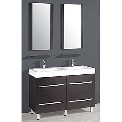 Resin Top 48 inch Double Sink Bathroom Vanity   14283177  